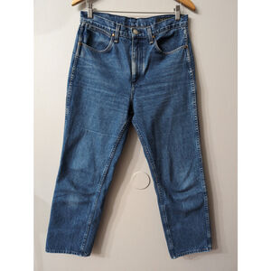 Rag & Bone High Waist Crop Straight Leg Jeans Women Sz 29 Vintage Bloo Career